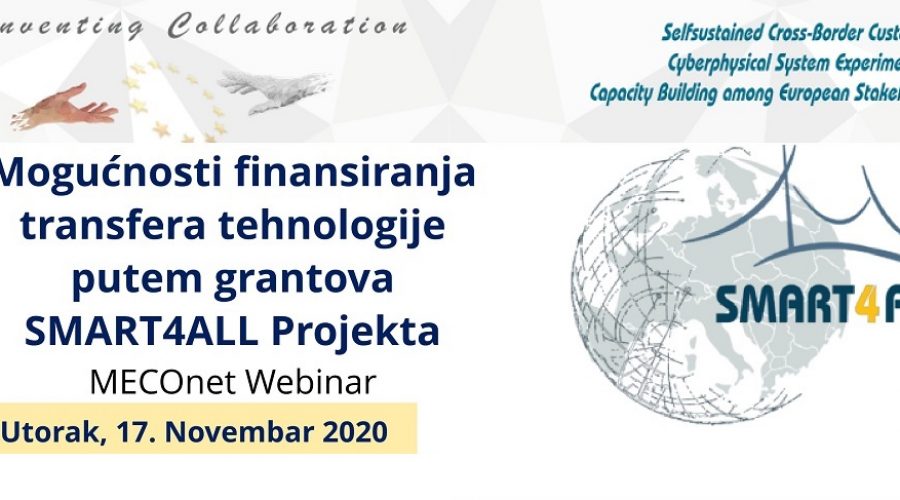 MECOnet organizuje webinar u vezi projekta SMART4ALL